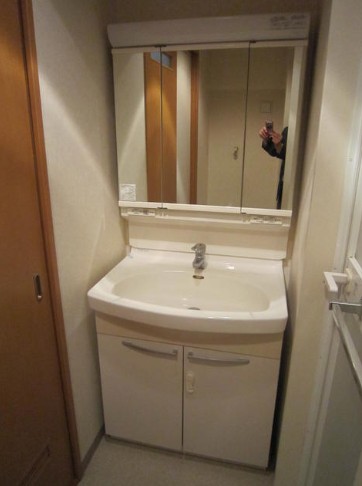 洗面設備　同タイプ別部屋のお写真です