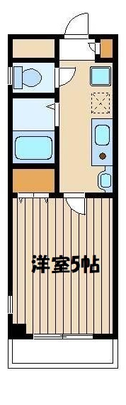 西武池袋線 中村橋駅 徒歩7分 3階建 築24年の間取り写真