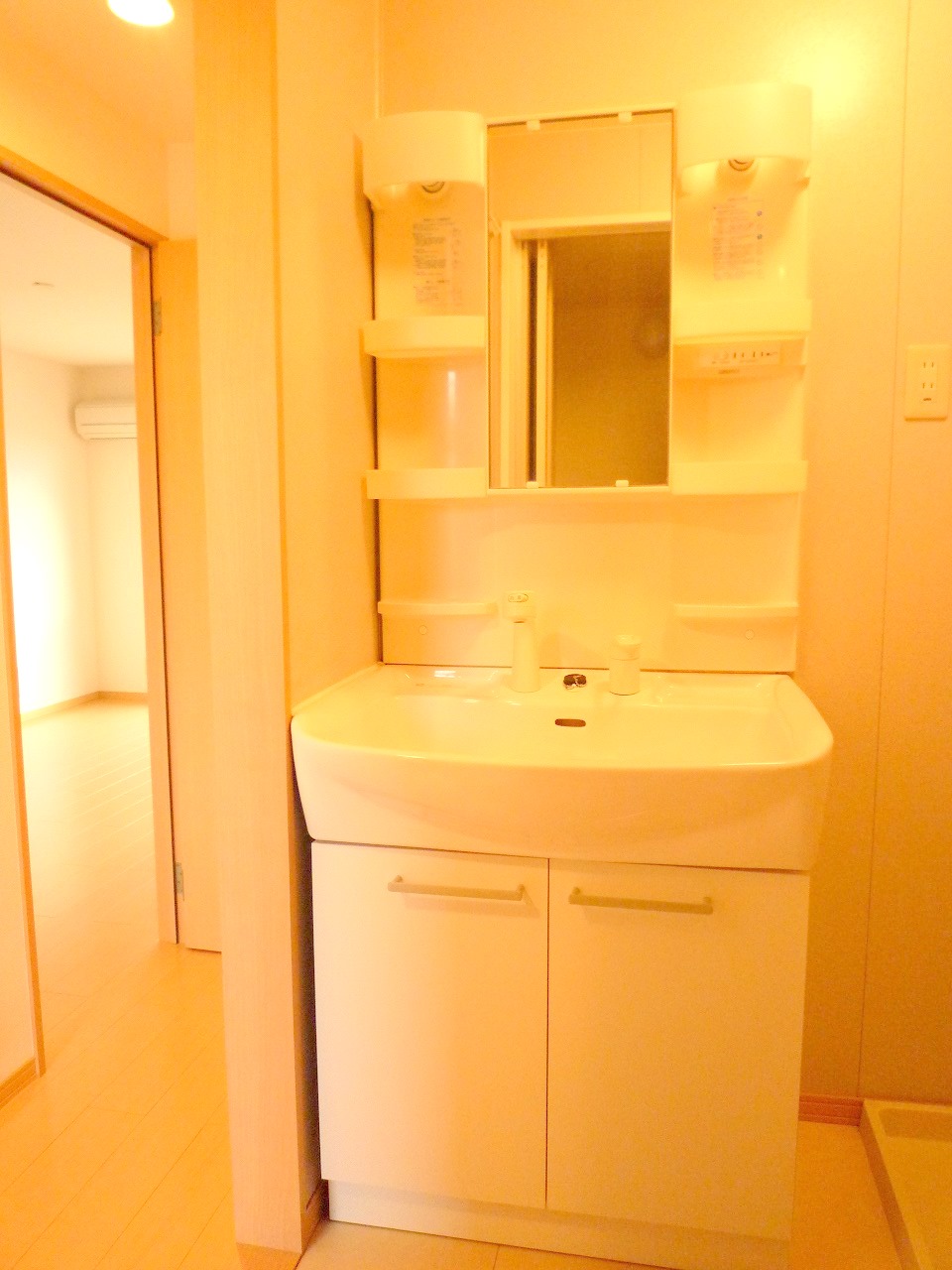 洗面設備　前回入居時の写真
