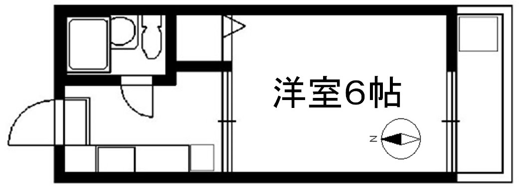 大田区中央のアパートの間取り