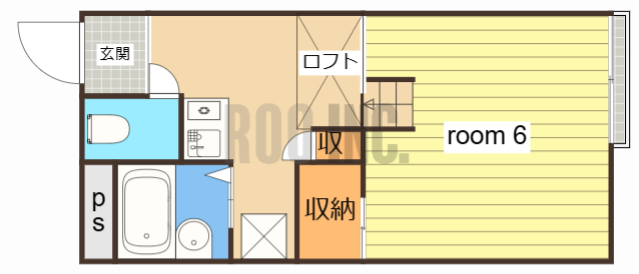 【サニーフラット構の間取り】