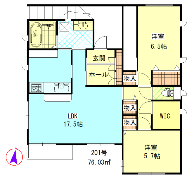 杉並区西荻北のアパートの間取り