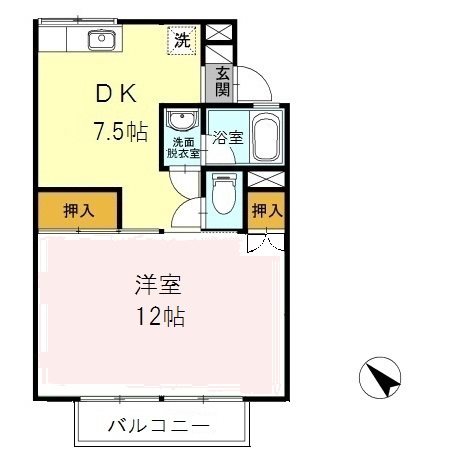 メゾン若宮2号館の間取り