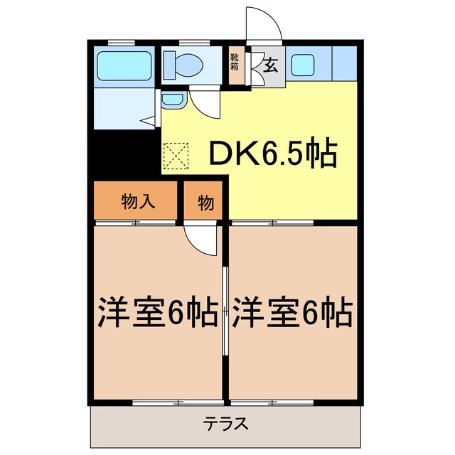 長野市差出南のアパートの間取り