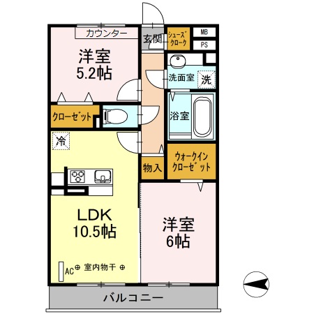 ティーディー西ノ前の間取り