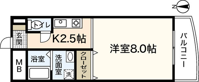 ＷＩＮＧ　ＴＡＣＨＩＢＡＮＡの間取り