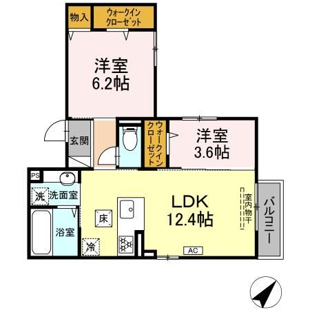 フィオーレ府中本町の間取り