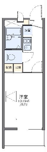 レオパレス城屋敷１１０の間取り