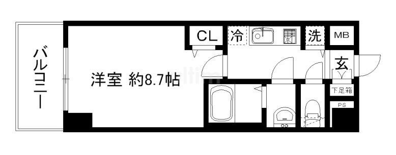 プレサンス京都鴨川の間取り