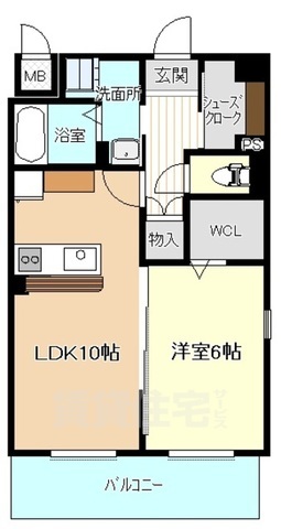 名古屋市西区木前町のマンションの間取り