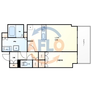 ローレルタワー堺筋本町の間取り