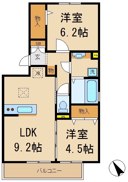 パインヒルズ胡録台の間取り