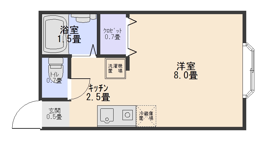 ウェブルーム　大学南の間取り