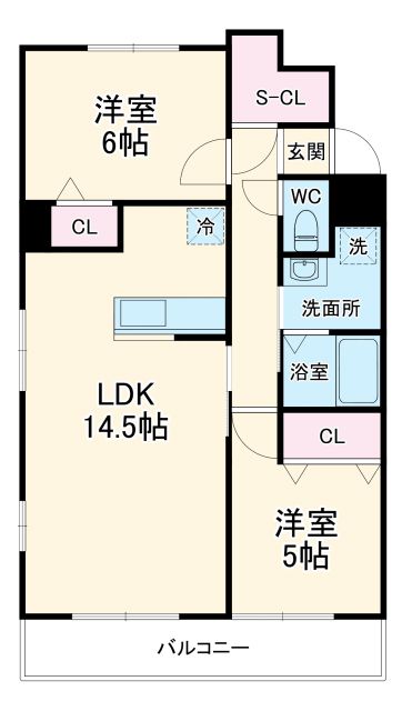 尾張旭市吉岡町のマンションの間取り