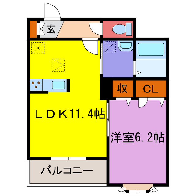 カルムリー福崎ＢＣの間取り