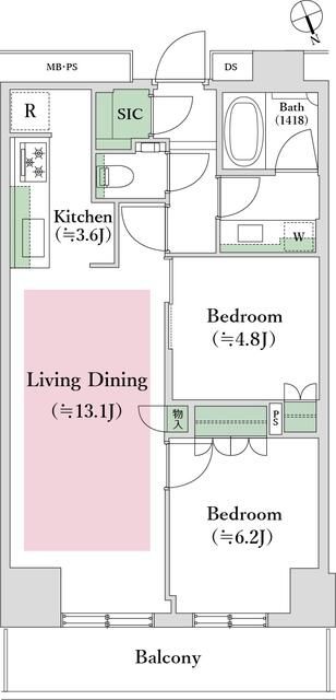 【ザ・パークハウス新宿タワーの間取り】