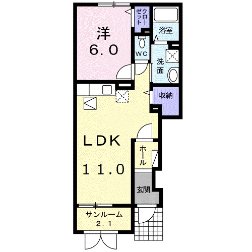 ラポールの間取り