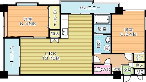 サンシャイン熊本の間取り