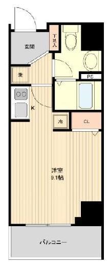 さいたま市浦和区仲町のマンションの間取り