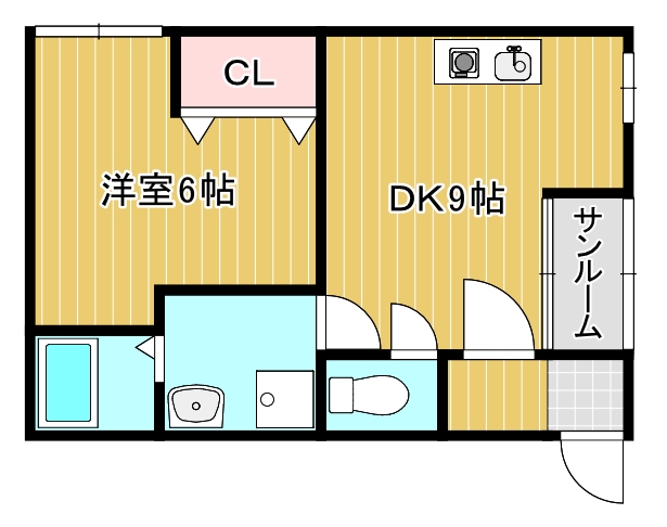 豊中市小曽根のマンションの間取り