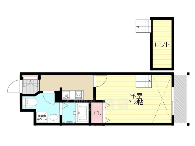 大阪市東淀川区瑞光のマンションの間取り