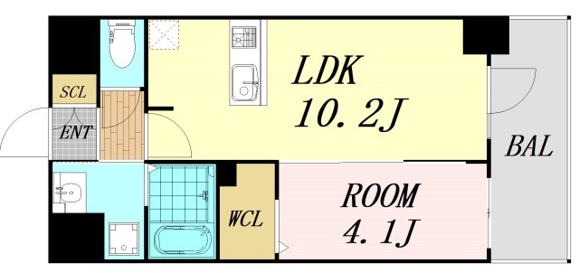 S-RESIDENCE東三国amanteの間取り