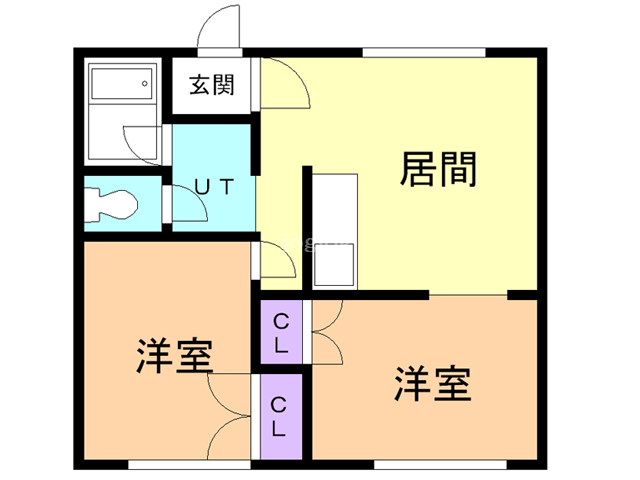 佐呂間ハイツの間取り