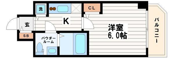 S-RESIDENCE北浜の間取り