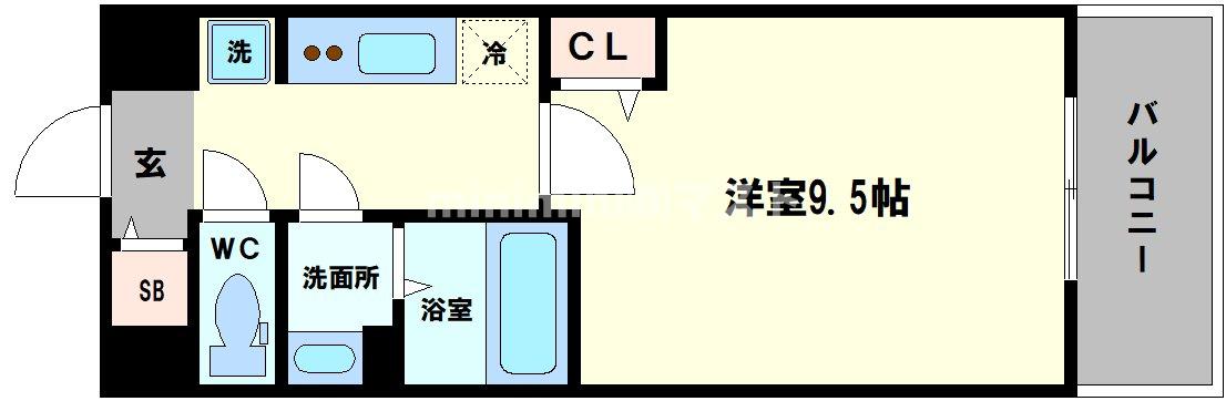 【ソルテラスNAMBAフロントの間取り】