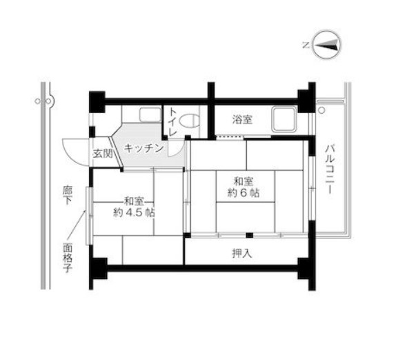 ビレッジハウス 最上 1号棟の間取り