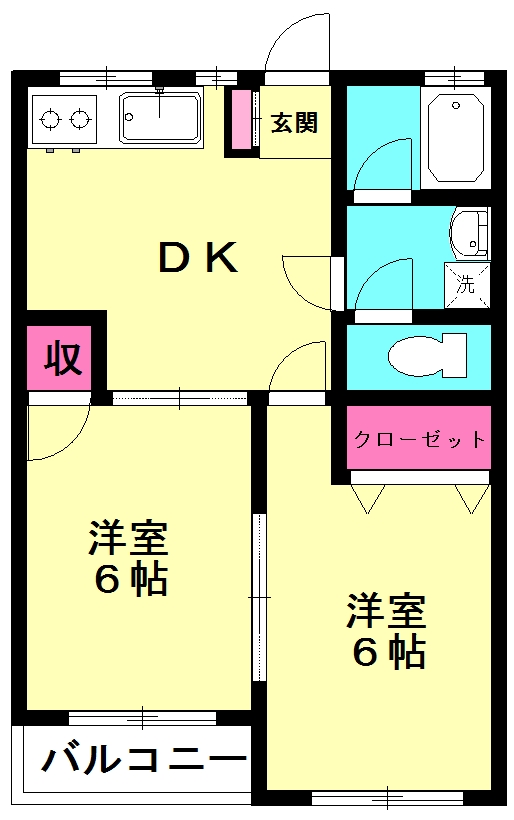 コーポパパイアの間取り