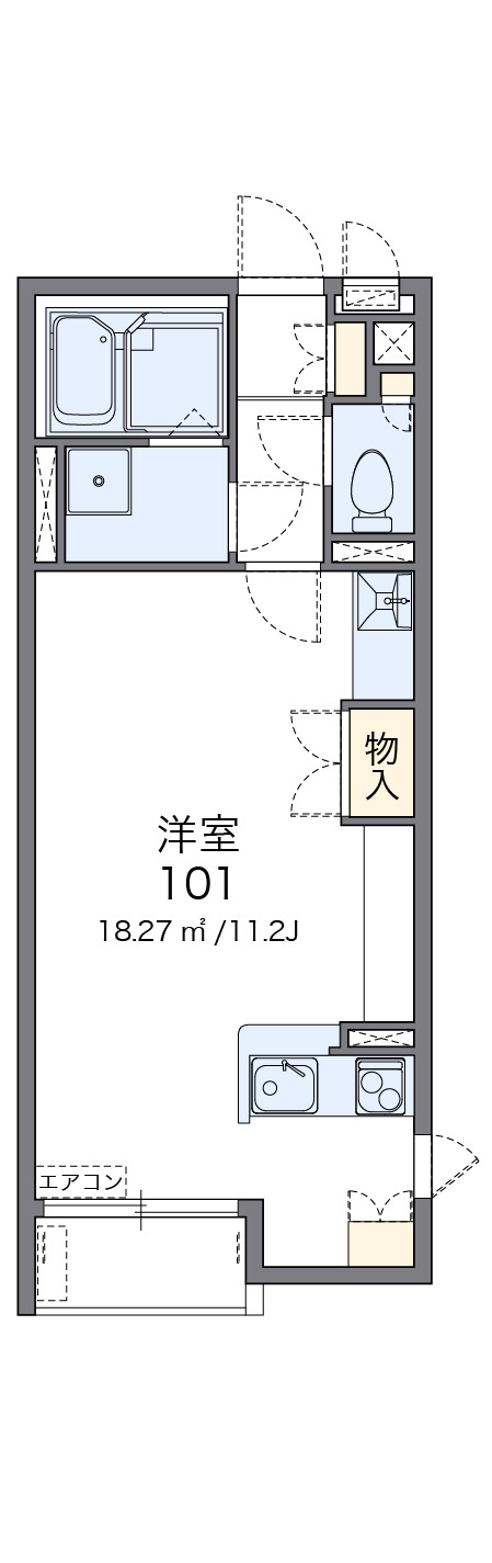 レオネクストKSPIRIT山桃_間取り_0