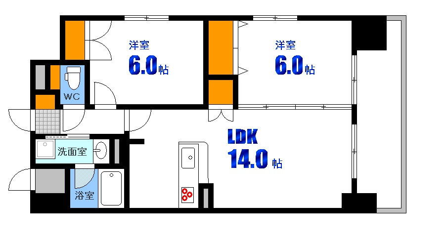 ウイング宝町サードの間取り