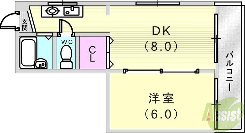 福田ハウスの間取り