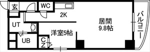 プルミエール札幌の間取り