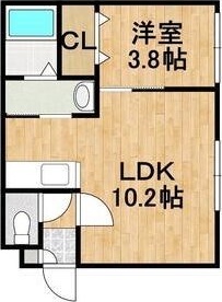 恵庭市恵み野西のマンションの間取り