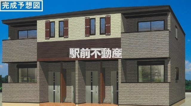 【朝倉市柿原のアパートの建物外観】