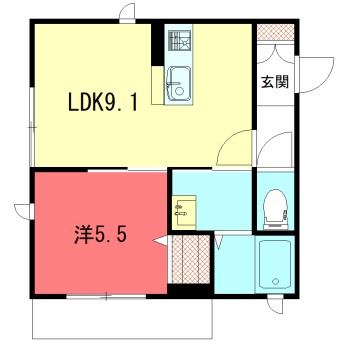 ラヴィニール　ドゥの間取り