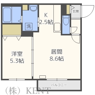 ｌａｕｌｅ’ａ八軒（ラウレア）の間取り