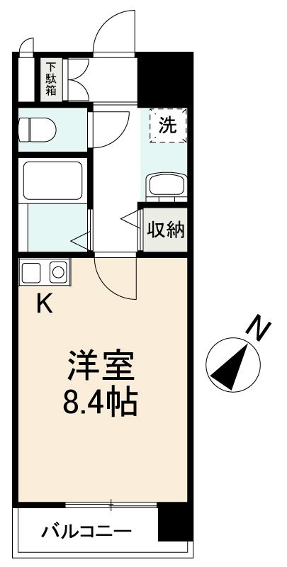 高松市観光通のマンションの間取り