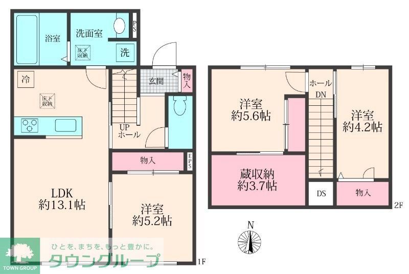 さいたま市北区日進町のアパートの間取り