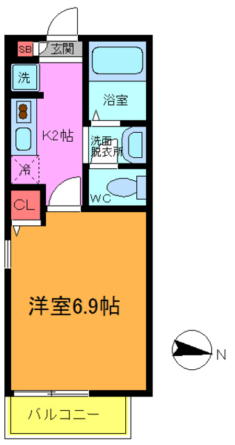 ルミナス中山の間取り