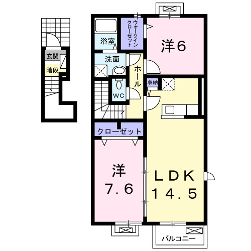 カーサ東山の間取り