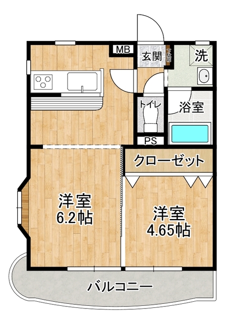 セントラルリージェント２の間取り