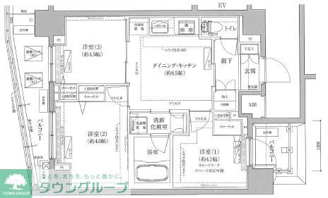 ティモーネ　プレミアムノルド亀戸の間取り