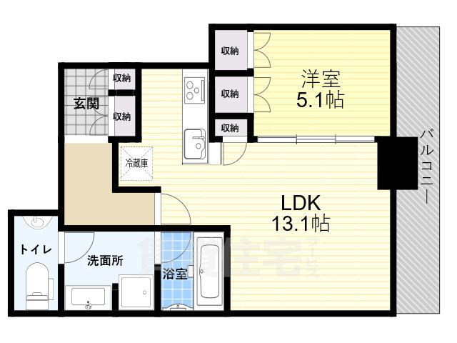 グランドメゾン新梅田タワー　THE　CLUB　RESIDENCEの間取り