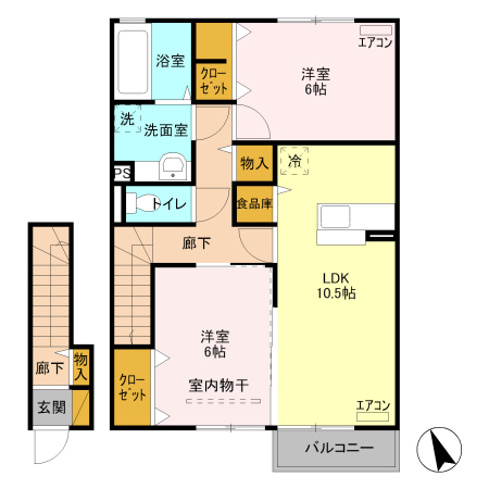 ブレシアカツラの間取り