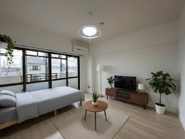 居室・リビング　CG加工のためインテリア一式は付帯されていません