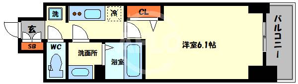 ファステート大正駅前トロフィの間取り