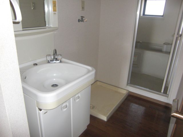 洗面設備　洗面化粧台＆室内洗濯機置き場